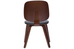 Miliboo Chaise Design|Chaise En Bois-Chaises vintage en bois foncé et noir (lot de 2) BECK