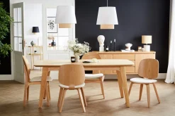 Miliboo Chaise Design|Chaise En Bois-Chaises vintage en bois foncé et noir (lot de 2) BECK