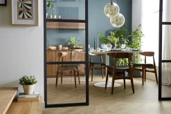 Miliboo Chaise Design|Chaise En Bois-Chaises vintage en bois foncé et noir (lot de 2) WALFORD