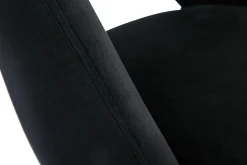 Miliboo Chaise Design-Chaises vintage noires en tissu velours et métal (lot de 2) COSETTE