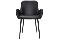 Miliboo Voir Tous Les Fauteuils|Fauteuil-Chaises vintage noires (lot de 2) TIKA