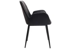 Miliboo Voir Tous Les Fauteuils|Fauteuil-Chaises vintage noires (lot de 2) TIKA