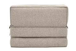Miliboo Chauffeuse|Chauffeuse-Chauffeuse 1 place convertible en tissu taupe KATY