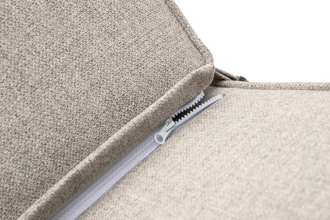 Miliboo Chauffeuse|Chauffeuse-Chauffeuse 1 place convertible en tissu taupe KATY