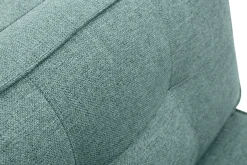 Miliboo Chauffeuse|Chauffeuse-Chauffeuse 1 place convertible en tissu vert de gris SALLY