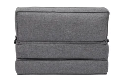 Miliboo Chauffeuse|Chauffeuse-Chauffeuse 1 place convertible en tissu gris KATY
