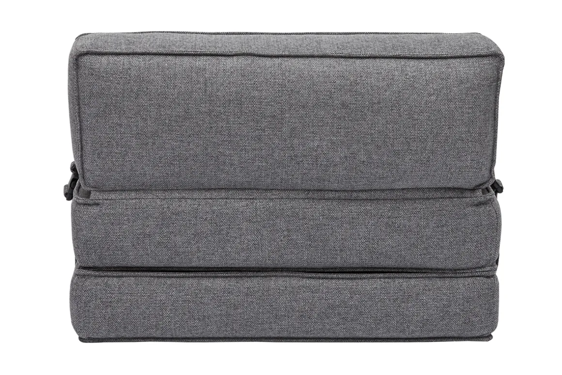 Miliboo Chauffeuse|Chauffeuse-Chauffeuse 1 place convertible en tissu gris KATY