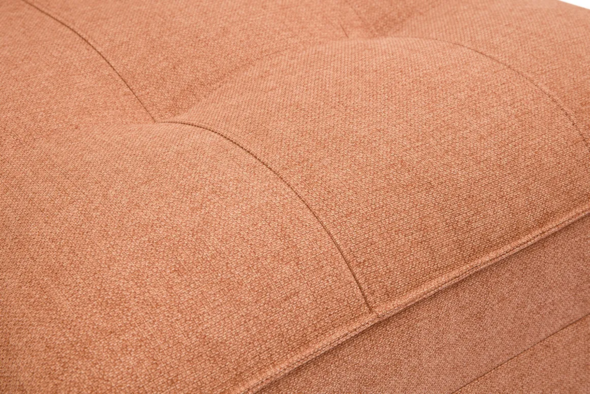 Miliboo Chauffeuse|Chauffeuse-Chauffeuse 1 place convertible en tissu terracotta SALLY