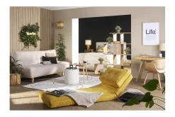 Miliboo Chauffeuse|Chauffeuse-Chauffeuse 1 place convertible en tissu terracotta SALLY