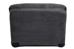 Miliboo Chauffeuse|Chauffeuse-Chauffeuse 1 place convertible en tissu velours côtelé gris foncé SPENCER