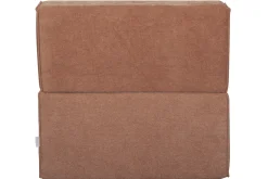 Miliboo Chauffeuse|Chauffeuse-Chauffeuse 1 place convertible en tissu effet velours terracotta VICTOR