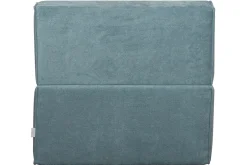 Miliboo Chauffeuse|Chauffeuse-Chauffeuse 1 place convertible en tissu effet velours bleu VICTOR