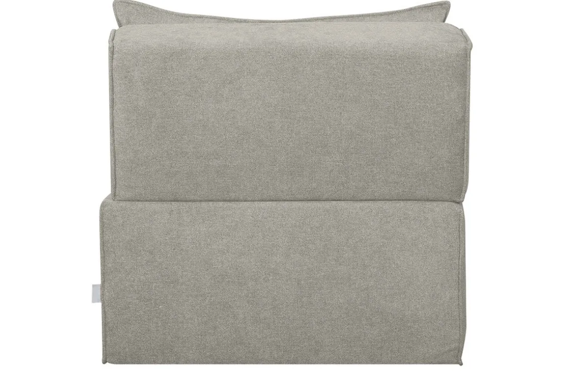 Miliboo Chauffeuse|Chauffeuse-Chauffeuse 1 place convertible en tissu effet velours taupe VICTOR