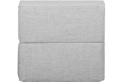 Miliboo Chauffeuse|Chauffeuse-Chauffeuse 1 place convertible en tissu gris clair VICTOR