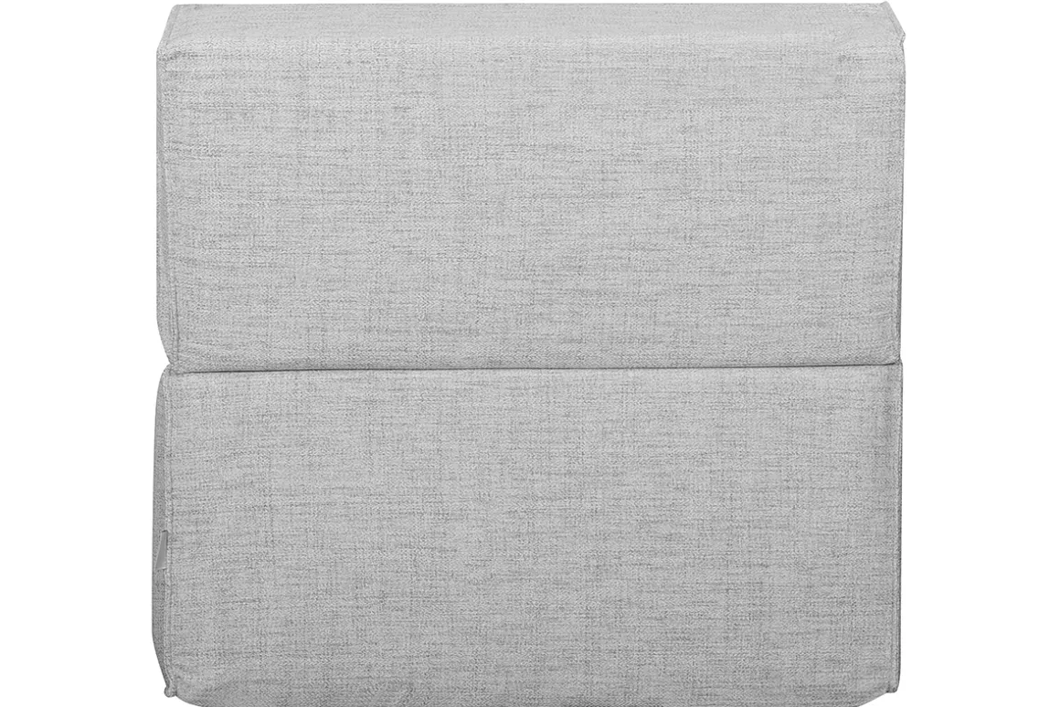 Miliboo Chauffeuse|Chauffeuse-Chauffeuse 1 place convertible en tissu gris clair VICTOR