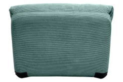 Miliboo Chauffeuse|Chauffeuse-Chauffeuse 1 place convertible en tissu velours côtelé vert céladon SPENCER