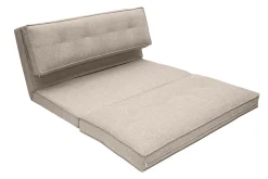 Miliboo Chauffeuse|Chauffeuse-Chauffeuse 2 places convertible en tissu taupe SALLY