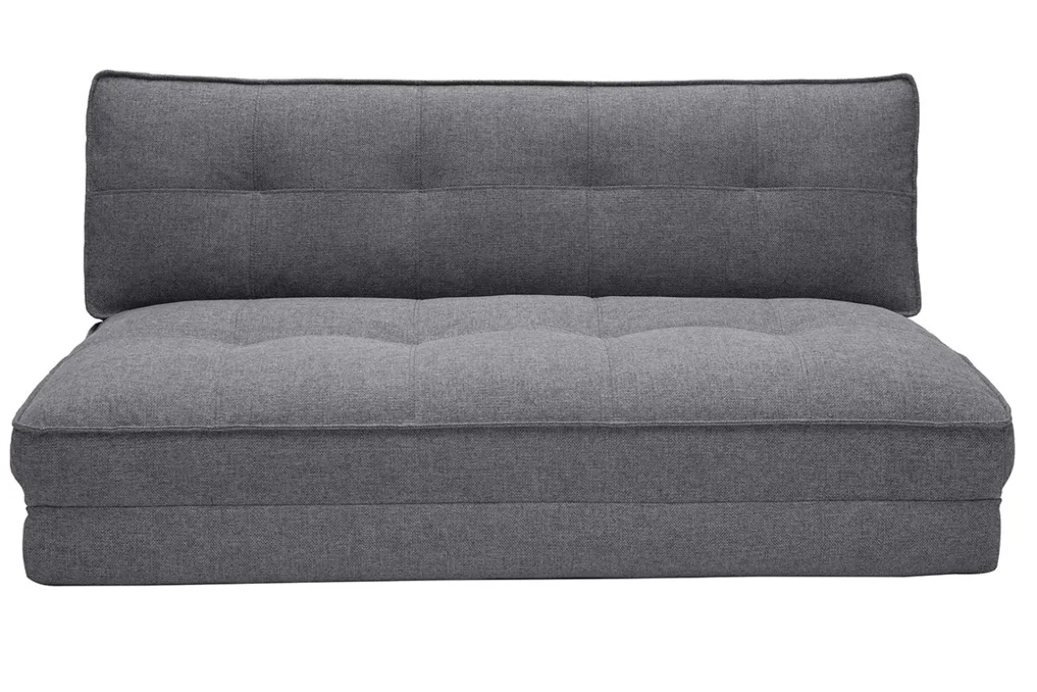 Miliboo Chauffeuse|Chauffeuse-Chauffeuse 2 places convertible en tissu gris SALLY