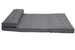 Miliboo Chauffeuse|Chauffeuse-Chauffeuse 2 places convertible en tissu gris SALLY