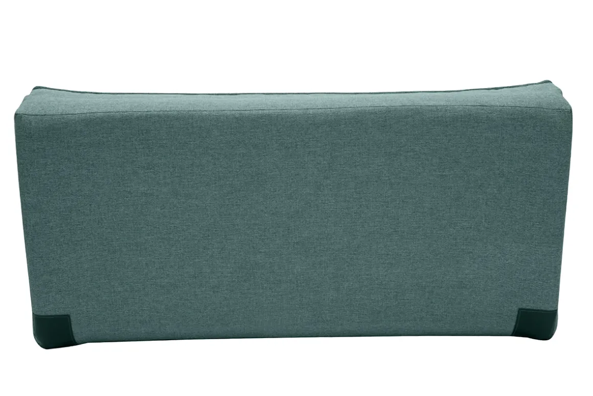 Miliboo Chauffeuse|Chauffeuse-Chauffeuse 2 places convertible en tissu vert de gris SALLY