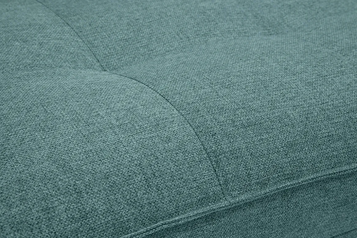 Miliboo Chauffeuse|Chauffeuse-Chauffeuse 2 places convertible en tissu vert de gris SALLY