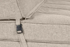 Miliboo Chauffeuse|Chauffeuse-Chauffeuse 2 places convertible en tissu taupe KATY