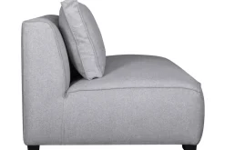 Miliboo Canapé Design|Voir Tous Les Canapés-Chauffeuse 2 places design en tissu gris clair PLURIEL