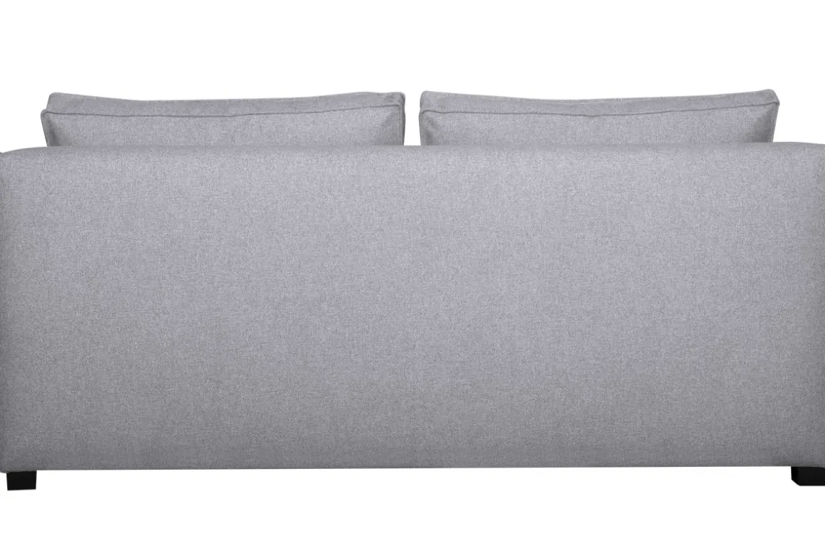 Miliboo Canapé Design|Voir Tous Les Canapés-Chauffeuse 2 places design en tissu gris clair PLURIEL