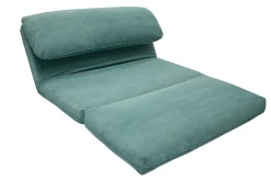 Miliboo Chauffeuse|Chauffeuse-Chauffeuse convertible 2 places en tissu velours côtelé vert céladon SPENCER