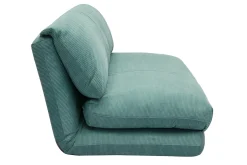 Miliboo Chauffeuse|Chauffeuse-Chauffeuse convertible 2 places en tissu velours côtelé vert céladon SPENCER