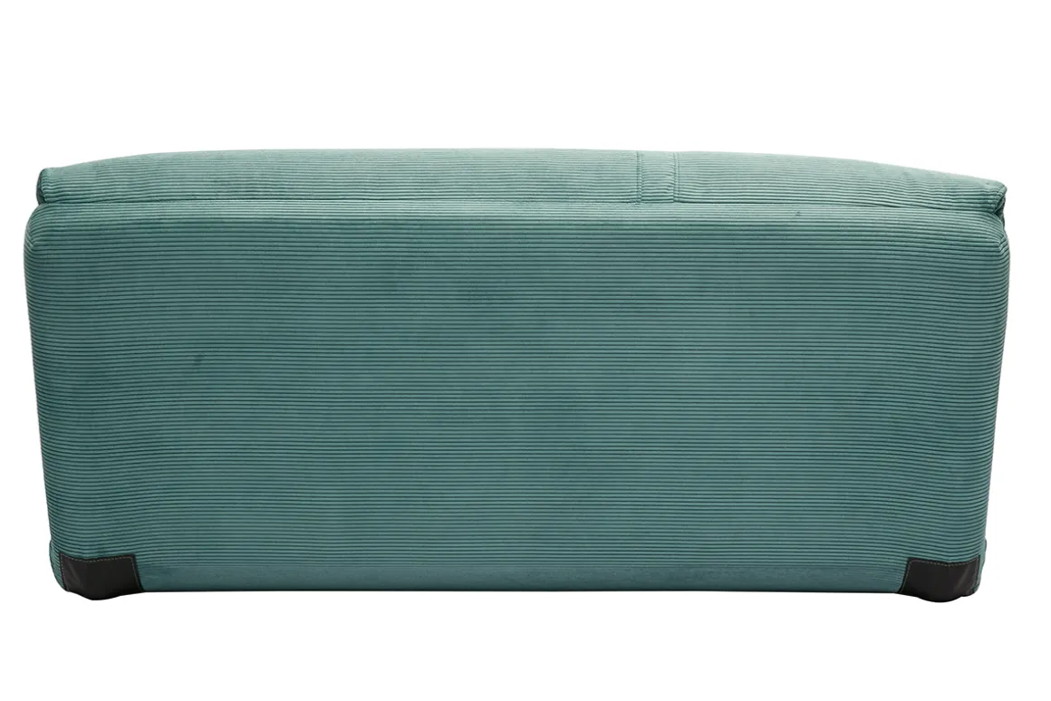 Miliboo Chauffeuse|Chauffeuse-Chauffeuse convertible 2 places en tissu velours côtelé vert céladon SPENCER