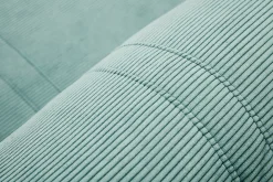 Miliboo Chauffeuse|Chauffeuse-Chauffeuse convertible 2 places en tissu velours côtelé vert céladon SPENCER