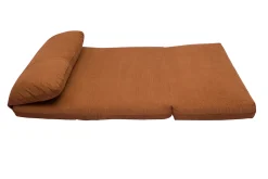 Miliboo Chauffeuse|Chauffeuse-Chauffeuse convertible 2 places en tissu velours côtelé terre brulée SPENCER