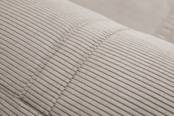 Miliboo Chauffeuse|Chauffeuse-Chauffeuse convertible 2 places en tissu velours côtelé gris clair SPENCER