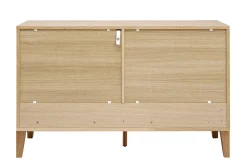 Miliboo Commode|Commode-Commode en bois clair chêne 6 tiroirs L120 cm FREDDY