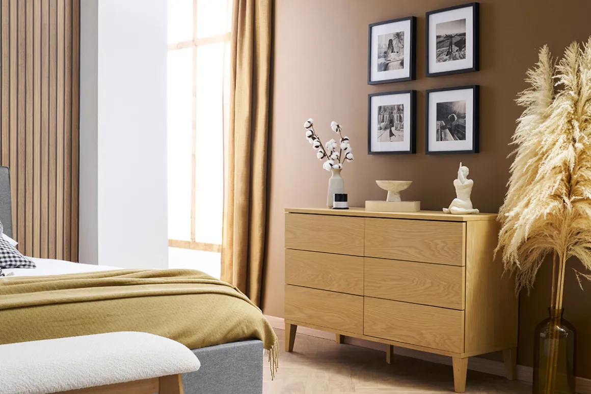 Miliboo Commode|Commode-Commode en bois clair chêne 6 tiroirs L120 cm FREDDY