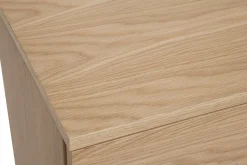 Miliboo Commode|Commode-Commode scandinave en bois clair chêne 3 tiroirs L80 cm FREDDY