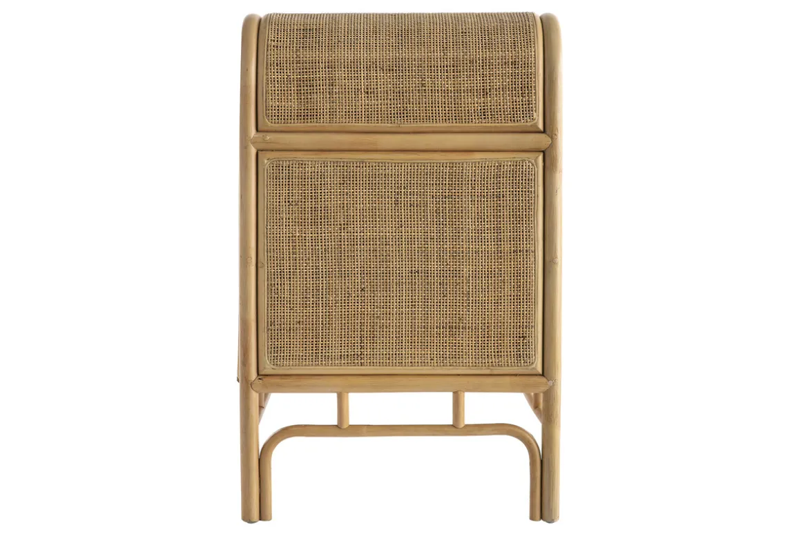 Miliboo Commode|Commode-Commode vintage en rotin 3 tiroirs L120 cm GALON