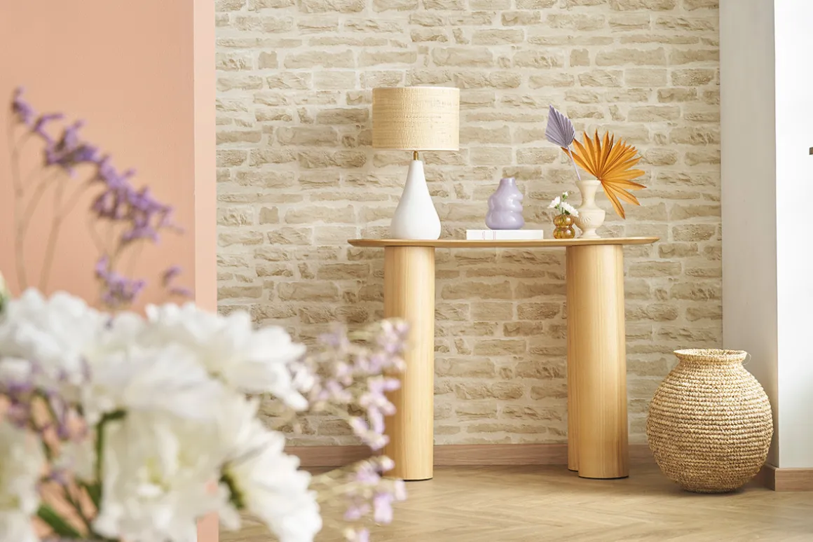 Miliboo Console-Console design en bois clair L100 cm FOLEEN