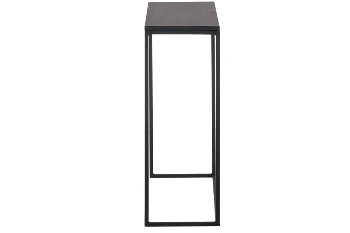 Miliboo Console|Meuble D'entrée-Console industrielle en métal noir L100 cm KARL