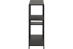 Miliboo Bibliothèque Et Étagère|Bibliothèque Et Étagère-Console ouverte design en métal noir L80 cm PODIUM