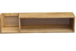 Miliboo Etagère Murale-Etagère murale en bois manguier massif et cannage rotin L90 cm ACANGE