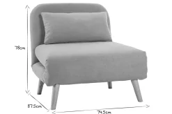 Miliboo Fauteuil Design|Voir Tous Les Fauteuils-Fauteuil convertible scandinave en tissu effet velours jaune moutarde et bois clair AMIKO