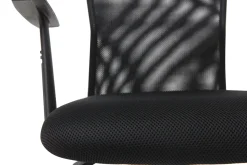 Miliboo Fauteuil De Bureau|Fauteuil De Bureau Petit Prix-Fauteuil de bureau à roulettes design en mesh noir et acier chromé PLUZ