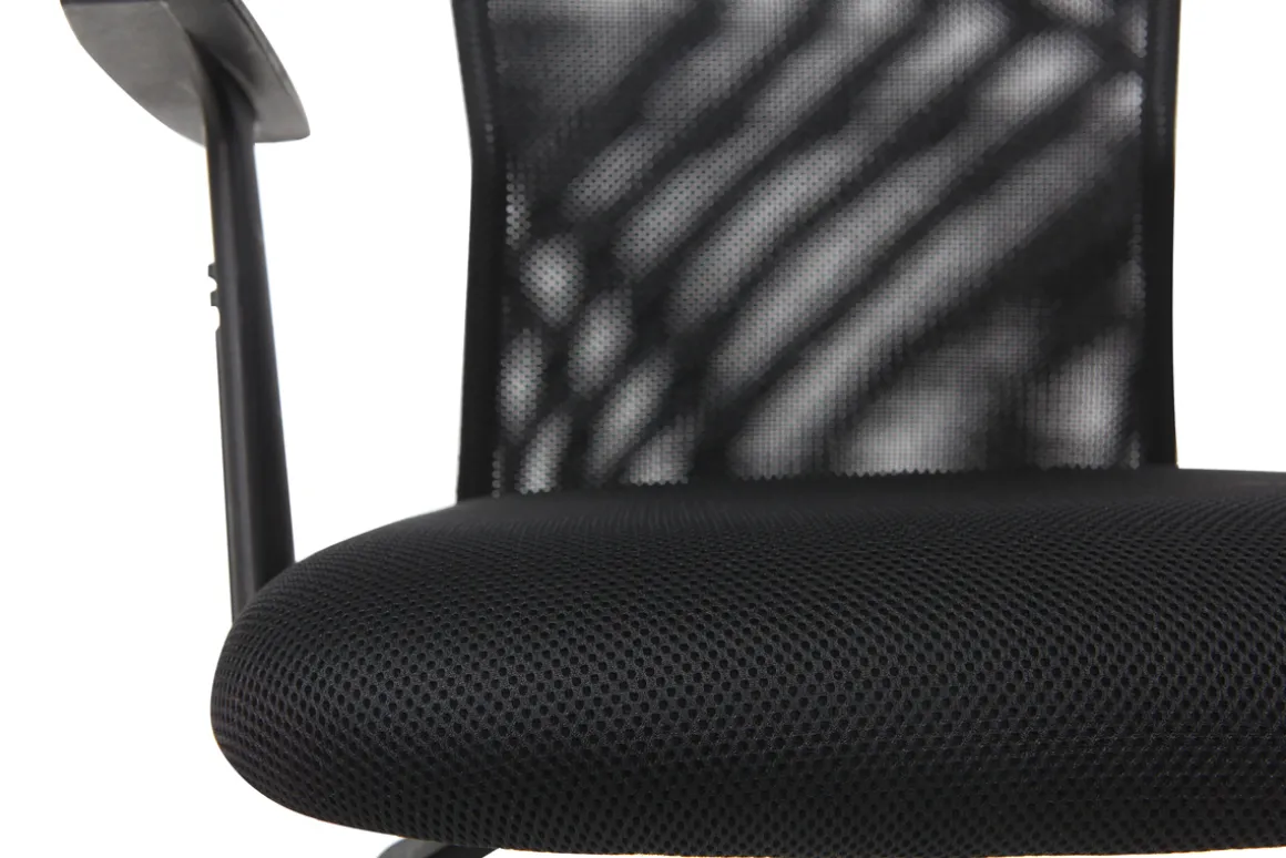 Miliboo Fauteuil De Bureau|Fauteuil De Bureau Petit Prix-Fauteuil de bureau à roulettes design en mesh noir et acier chromé PLUZ