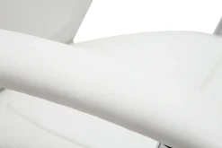 Miliboo Fauteuil De Bureau-Fauteuil de bureau à roulettes design blanc et acier chromé WALL STREET