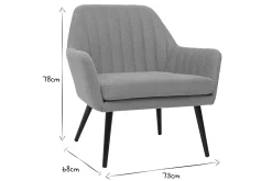 Miliboo Fauteuil Design|Voir Tous Les Fauteuils-Fauteuil design en tissu effet velours texturé jaune moutarde et métal noir GASTON