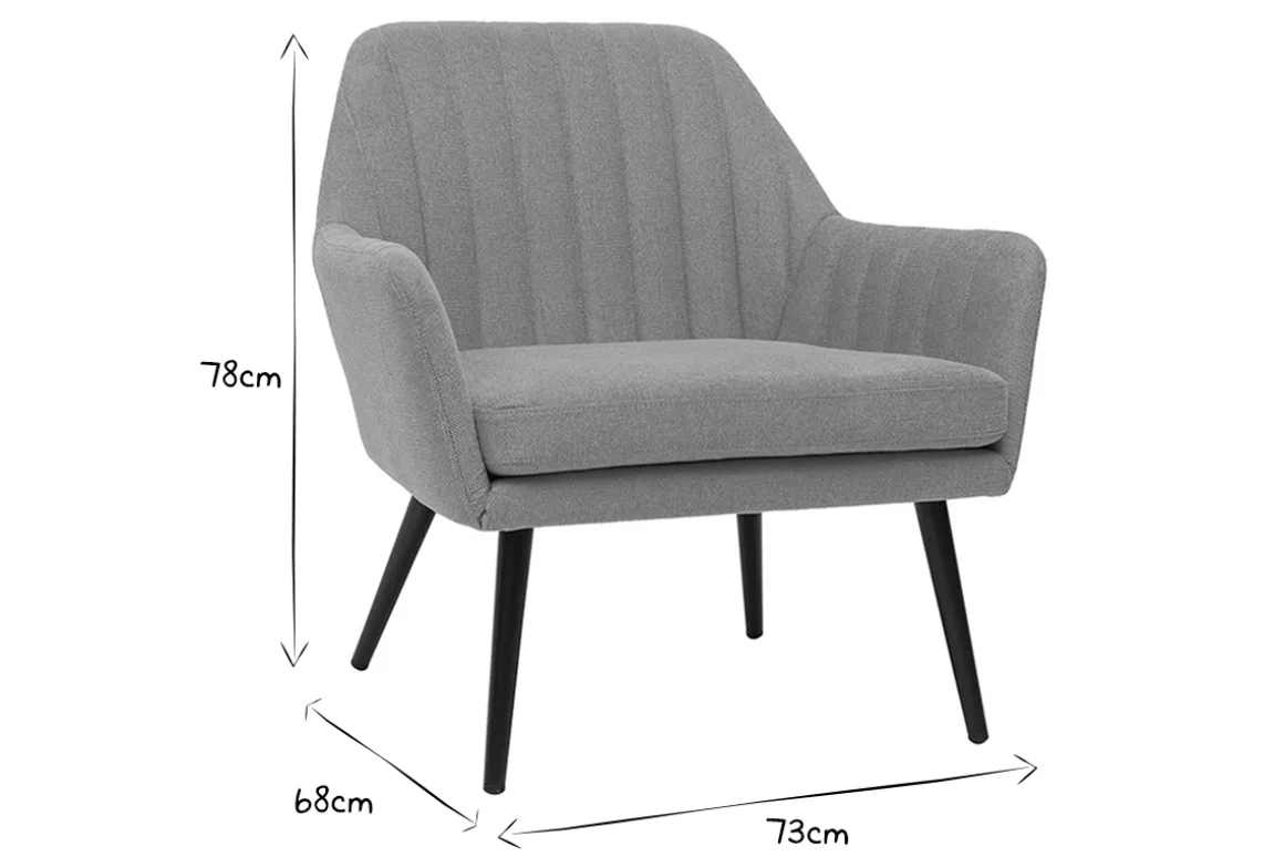 Miliboo Fauteuil Design|Voir Tous Les Fauteuils-Fauteuil design en tissu effet velours texturé jaune moutarde et métal noir GASTON