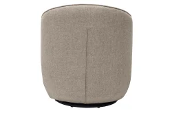 Miliboo Fauteuil Design|Voir Tous Les Fauteuils-Fauteuil design pivotant en tissu effet velours texturé taupe AMBER