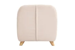 Miliboo Fauteuil Enfant-Fauteuil enfant scandinave en tissu rose poudré et bois clair NORKID